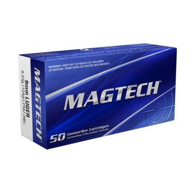 Magtech 9mm Luger 124gr FMJ (9B)