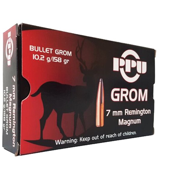 PPU 7mm Remington Magnum 158gr/10,2g GROM