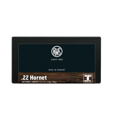 RWS .22 Hornet Teilmantel 3,0gr/46grs