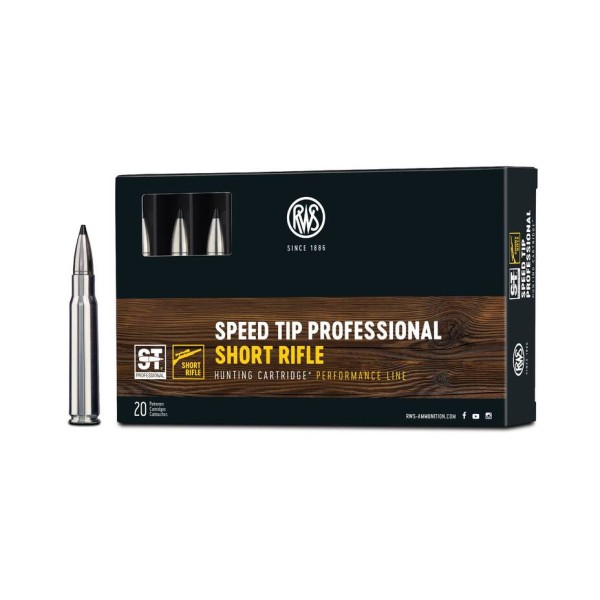 RWS 8X57JS Short Rifle 11.7gr/180gr. Speed Tip Professional