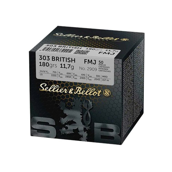 Sellier & Bellot .303 British FMJ 180gr/11,7g 50 Stk. Pkg.