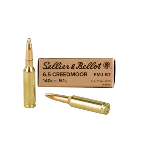 Sellier & Bellot 6.5mm Creedmoor FMJBT 140gr/9.1g