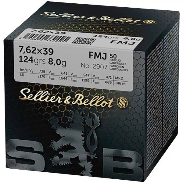 Sellier & Bellot 7,62X39 124grs FMJ