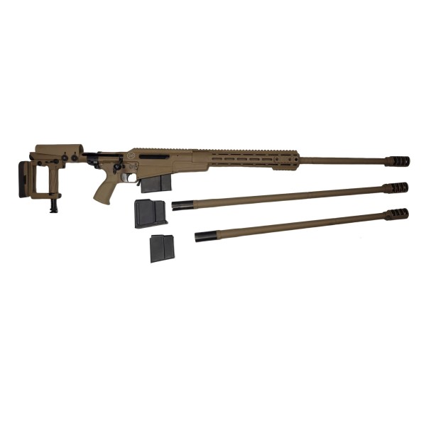 LuxDefTec ASR Multikaliber Büchse .308 Win, .300 Win Mag, .338 Lapua - Sand TAN