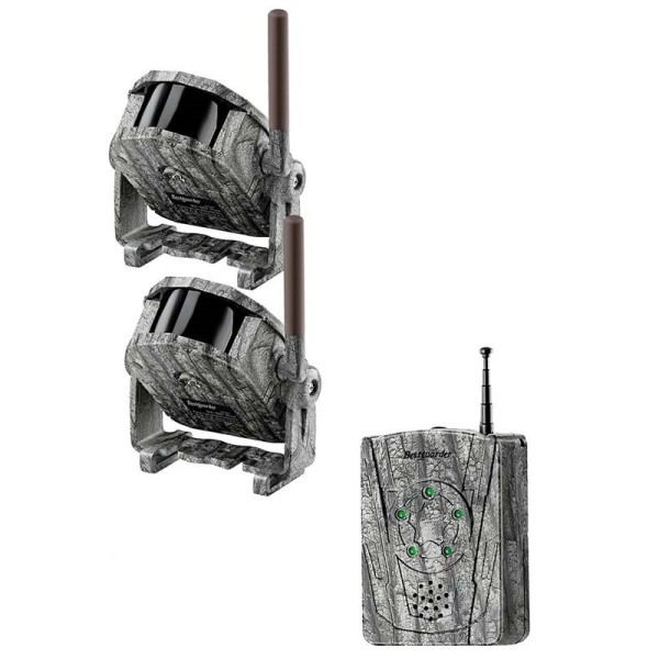 Bestguarder SY-007 PLUS Kabelloses Jagd Alarm mit Ton/Vibration/Led Licht 2 Sensoren 