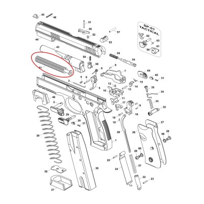 CZ Verschlussfeder CZ 75 SP-01 Shadow 13lbs