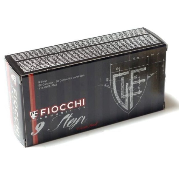 FIOCCHI 9 STEYR FMJ 115gr.