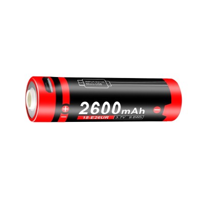 Klarus 18650 BATTERY 3.7V 2600MAH MICRO-USB