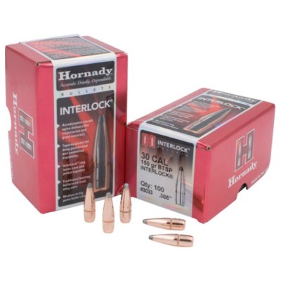 Hornady Geschosse 7,62/.30 150gr InterLock SP-BT 100Stk.