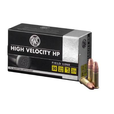 RWS .22lr High Velocity HP 2,6g/40gr Field Line 50Stk. RWS .22lr High Velocity HP 2,6g/40gr Field Line 50Stk.