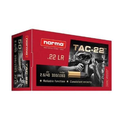 NORMA .22lr TAC-22 2,6g/40gr 500Stk. NORMA .22lr TAC-22 2,6g/40gr 500Stk.