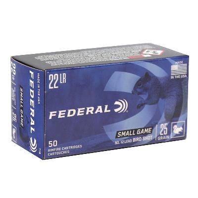 Federal Bird Shot .22lr No.12 25gr 50Stk. Federal Bird Shot .22lr No.12 25gr 50Stk.