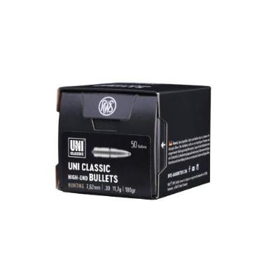 RWS Geschosse 7,62/.30 180gr UNI 50Stk. RWS Geschosse 7,62/.30 180gr UNI 50Stk.