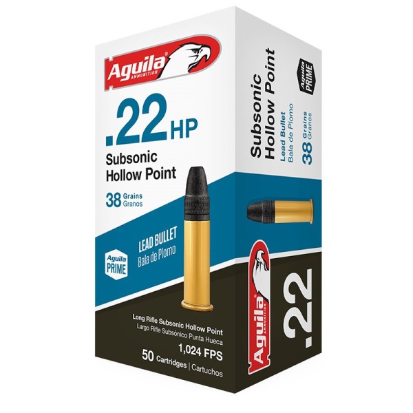 Aquila .22lr Subsonic HP 38grs