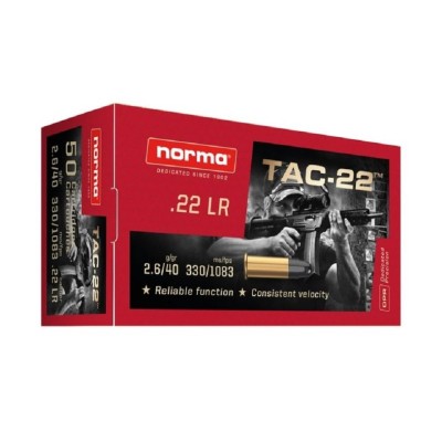 NORMA .22lr TAC-22 2,6g/40grs