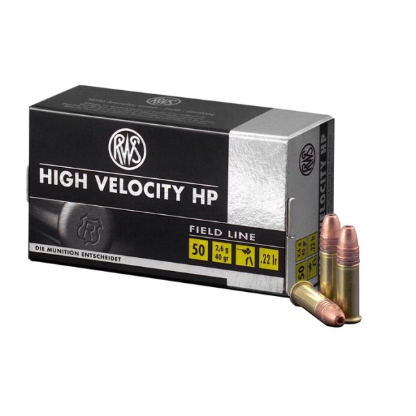 RWS .22lr High Velocity HP 2,6g/40grs Field Line