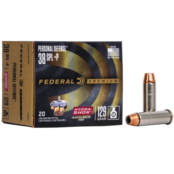 Federal .38 Special 129grs Hydra Shok JHP