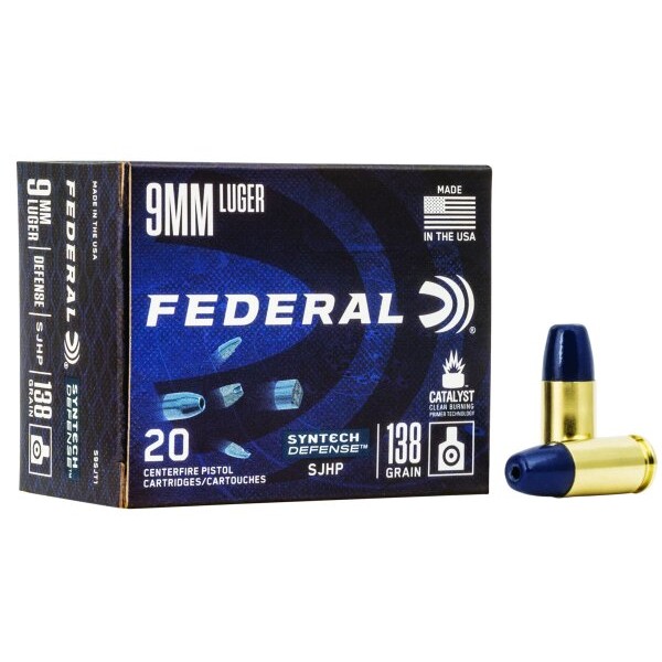 Federal Synthec Defense SJHP 138gr 9x19