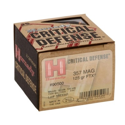 Hornady .357 Magnum Critical Defense 125gr