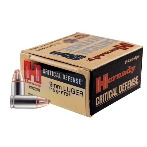 Hornady 9X19mm 115gr Critical Defense